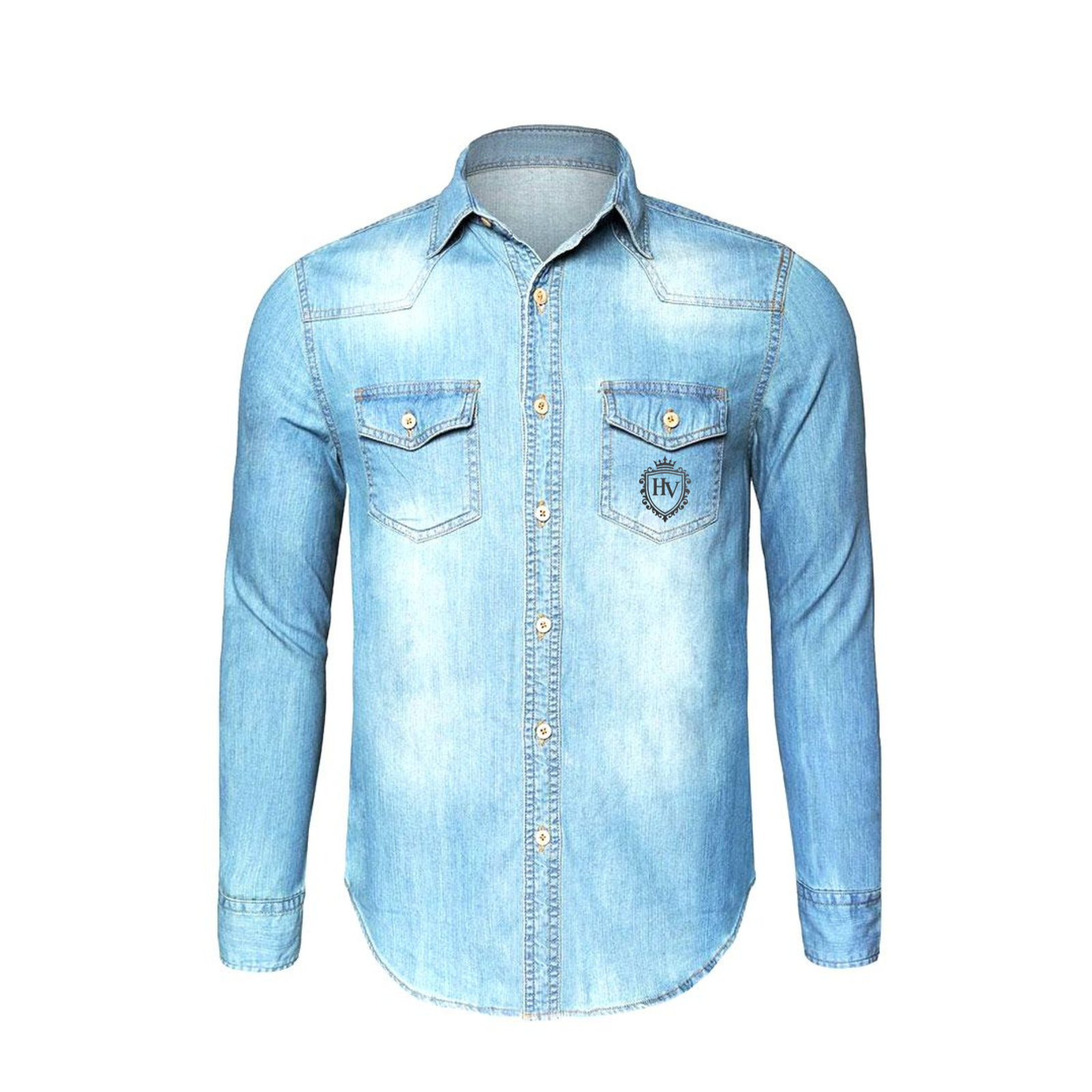 5 Denim Shirts - Image 1